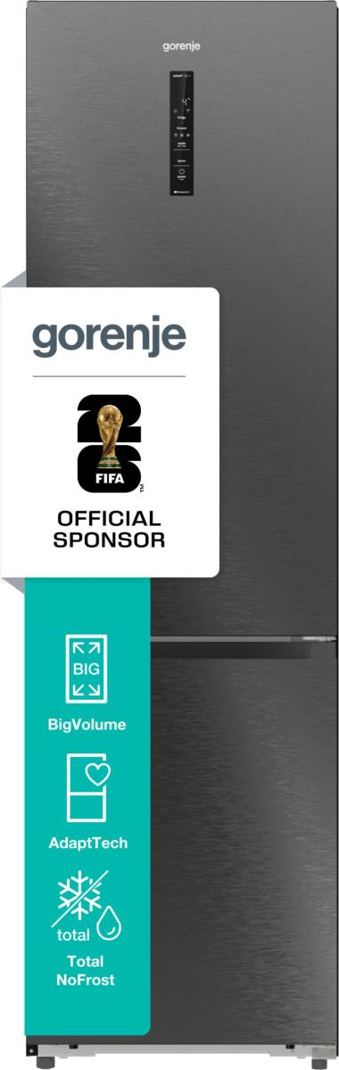 Levně Gorenje Kombinovaná chladnička - NRB620C81BX4WFE