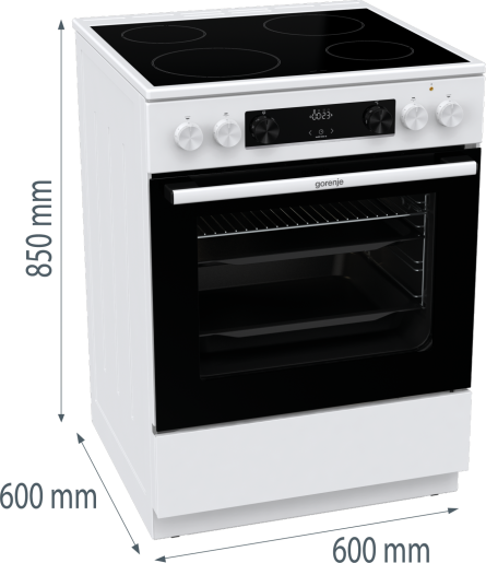 COOKER FR6A3D-DEDA2 GEC6C40WD GOR