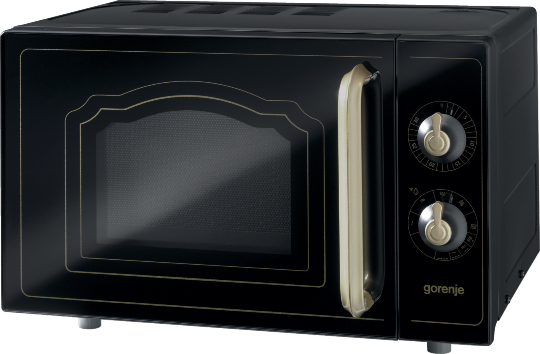 Levně Gorenje Mikrovlnná trouba s grilem - MO4250CLB