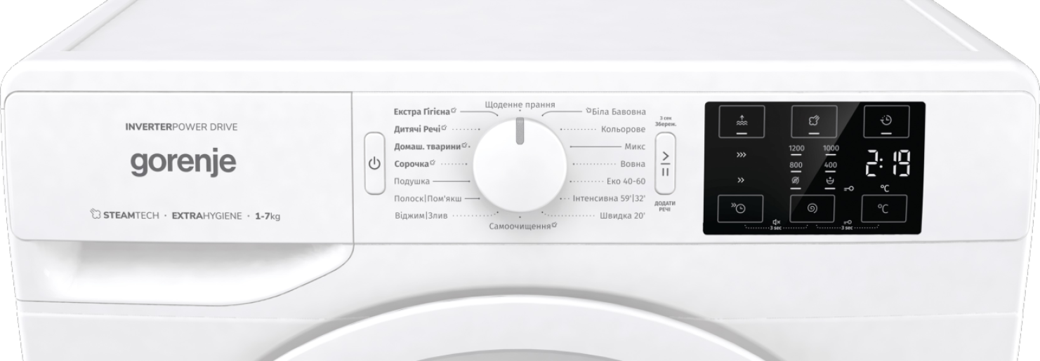 WASHER PS22/22120 W1NEI72SBS GOR