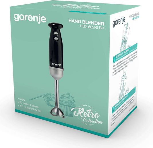 HAND BLENDER HBX602RLBK GOR