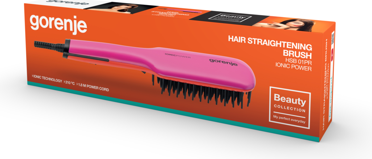 HAIR STRAIGHTENER BRUSH HSB01PR GOR