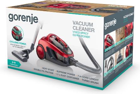 VACUUM CLEANER VCE03SPRCY