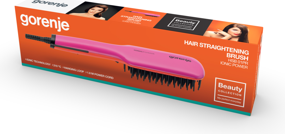 HAIR STRAIGHTENER BRUSH HSB01PR GOR