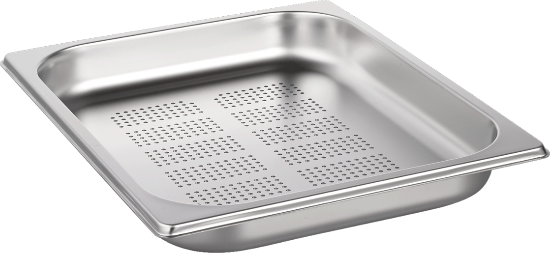 STEAM BAKING PAN GN 1/2 325X265X40 PERF.